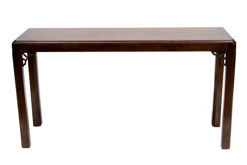 Carved Mahogany Console Table H 28'' L 52'' Depth 16''