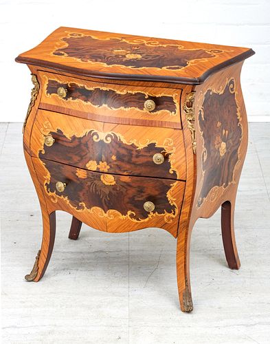 A. Gargiulo And Jannuzzi  Bombe Chest Of Drawers, H 25.5'' W 23.5'' Depth 14''