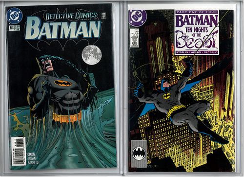 D.C. Comics, Batman Comic Books, 24 Pieces, H 10'' W 6.75''