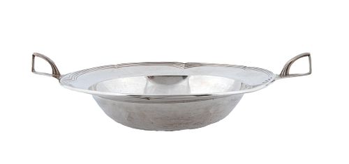 International  Art Deco Sterling Silver Centerpiece Bowl, C. 1900, H 10'' W 13'' L 14'' 14.24t oz