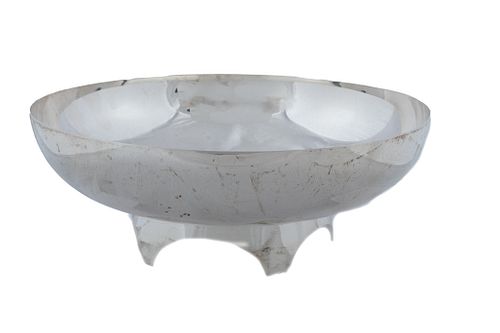 Lunt  Mid-Century Modern Sterling Silver Centerpiece Bowl, C. 1940, H 3'' Dia. 8.2'' 13.44t oz