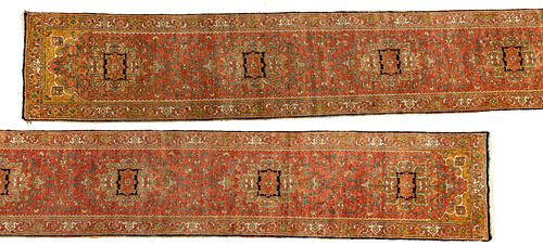 Indo-Persian Heriz Design Handwoven Wool Runner, C. 1990, W 2' 7", L 20'