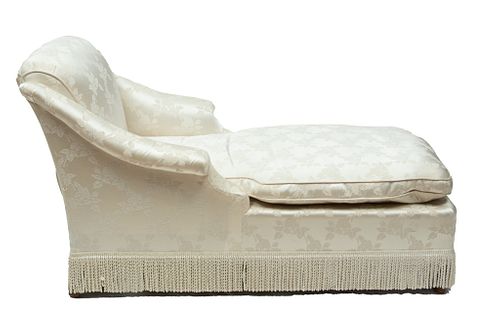 Upholstered Chaise Lounge, H 34'' W 29'' L 58''