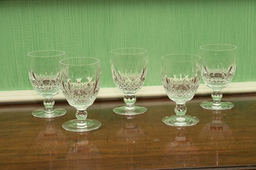 Waterford (Irish, 1783) 'Colleen' Crystal Claret Glasses, H 5.5'' Dia. 3'' 12 pcs