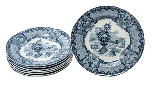 Copeland Late Spode, Ironstone Dinner Plates 1835 Set Of 8, Dia 10"