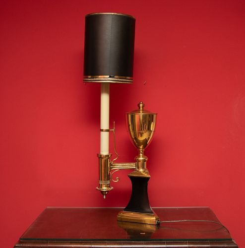 Chapman  Brass Lamp, H 29'' W 10''