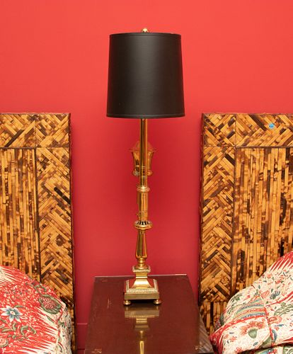 Chapman Brass Lamp, H 35'' W 5.5''
