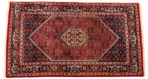 Indo-Persian Handwoven Wool Rug, C. 2000, W 5' L 2' 11''