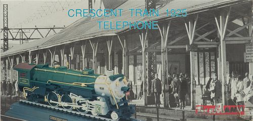 1925 Model Train Telephone And Hamburger Phone L 11'' 2 pcs