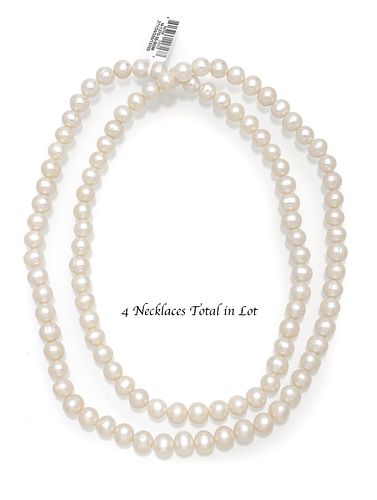 Cultured Pearl Necklaces, 4 pcs