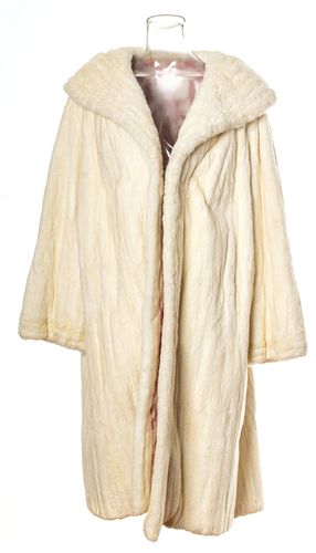 Ermine Fur Coat, Vintage L 41''