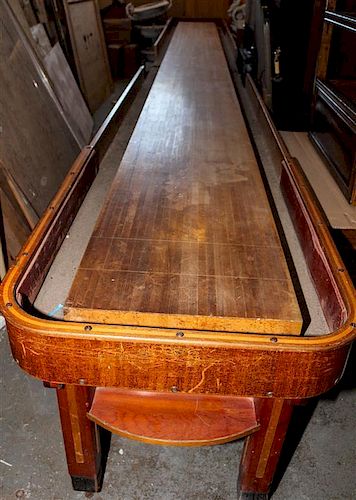 A Shuffle Board Table Height 34 x width 30 1/4 x length 264 inches.