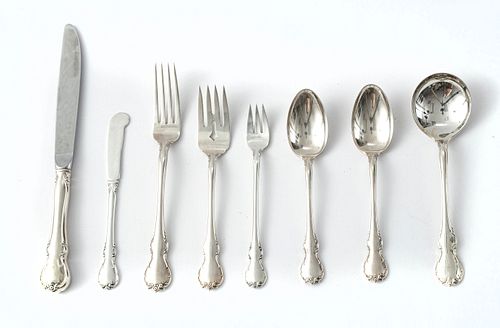 TOWLE 'FRENCH PROVINCIAL' STERLING SILVER FLATWARE, 85 PCS, T.W. 84.51 TOZ 