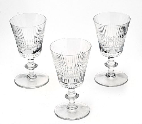 VAL ST. LAMBERT 'STATE REGENT' CRYSTAL WINE GLASSES, 12 PCS, H 5"