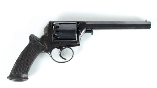 DEANE ADAMS & DEANE MODEL 1851 DOUBLE ACTION FIVE-SHOT REVOLVER, C. 1850S, L 6" BARREL, SN 12838 
