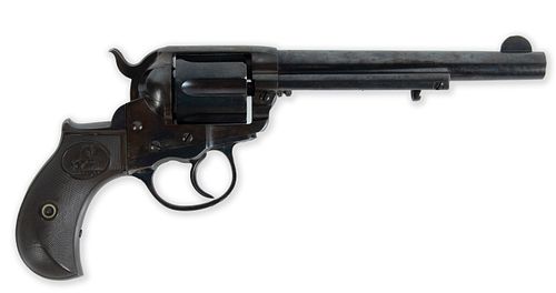 COLT M1877 THUNDERER SIX-SHOT DOUBLE ACTION REVOLVER, .41 CAL., C. 1893, L 6" BARREL, SN 93713 