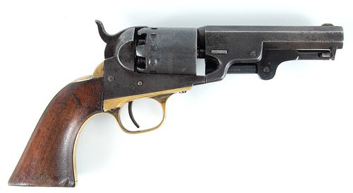 MANHATTAN FIREARMS MANUFACTURING COMPANY SIX-SHOT PERCUSSION CAP NAVY REVOLVER SERIES V, .36 CAL., C. 1867, L 4" BARREL, SN 826 