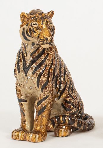 JAY STRONGWATER "BIG CAT" FIGURE, ONE PC. H 6" 