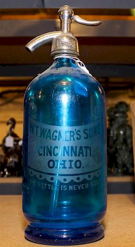 * A Wagners Sons Seltzer Bottle Height 12 1/2 inches.