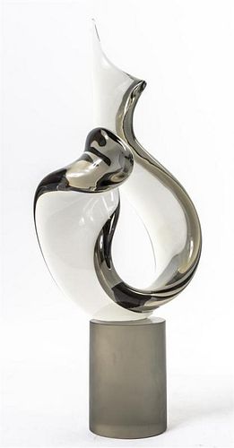A Seguso Glass Sculpture Height 21 inches.