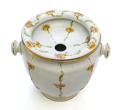 BOOTHS (ENGLAND) IRONSTONE TOILETTE, C. 1900, H 10.5", W 13"