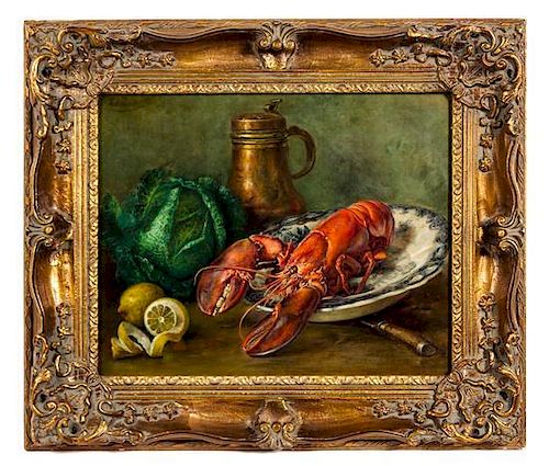 * Artist Unknown, (20th century), Still Life with Lobster