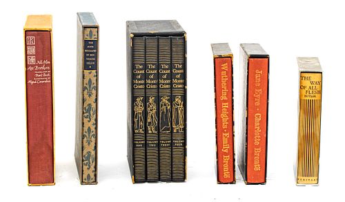 LIMITED EDITIONS, IN SLIP CASES, DUMAS, BRONTE, BUTLER,  CELLINI, CHUAN: NINE 