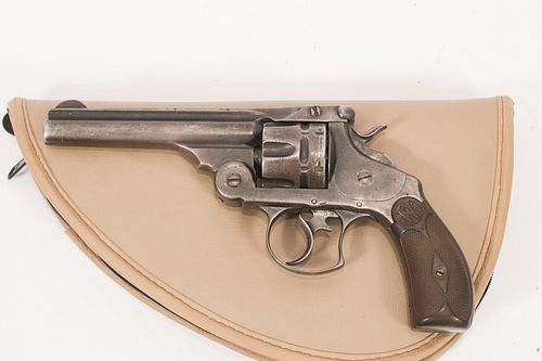 SMITH & WESSON DOUBLE ACTION FRONTIER REVOLVER, ,44-40, C. 1880S, L 5" BARREL, "DEXTER S. GASTER CHIEF OF POLICE...", SN 5742 