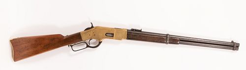 WINCHESTER MODEL 1866 "YELLOW BOY" LEVER-ACTION SADDLE RING CARBINE, .44 CAL., 1882, L 20" BARREL, SN 158341 