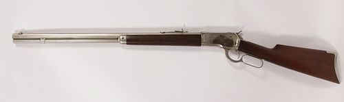 ***WINCHESTER MODEL 1892 LEVEL ACTION RIFLE, 25-20 W.C.F., 1908, L 24" BARREL, "THE CHAMPION INDIAN GIRL WENONA", SN 438950 