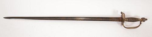 GIBSON, THOMSON & CRAIG, EDINBURGH, BRITISH  INFANTRY OFFICER SWORD, C. 1798-1803, L 37 1/4" OVERALL 