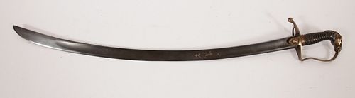 NAPOLEONIC BRITISH CAVALRY SWORD, C. 1799, L 37.5" OVERALL 