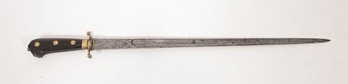 HUNTING SWORD, REVOLUTIONARY WAR PERIOD, 1760-1770, L 26.75" OVERALL 