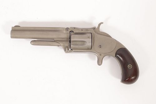 ***SMITH & WESSON MODEL 1 TIP-UP SINGLE ACTION REVOLVER, LATE 19TH C., L 3 1/2" BARREL, SN 49082 