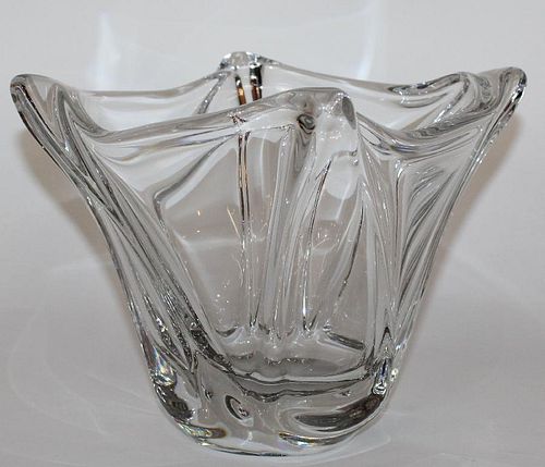 Daum France crystal vase