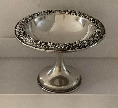 Kirk and son sterling silver tray tazza pattern 4524