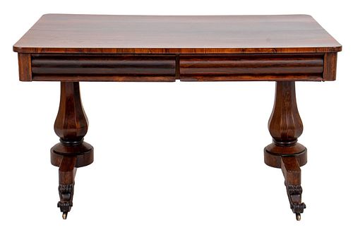 William IV Style Rosewood Library Table