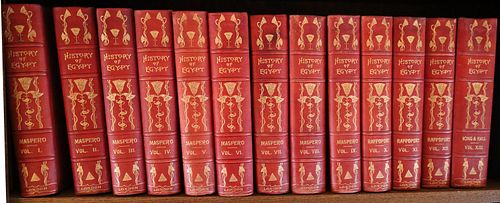 G. MASPERO, 1903 HISTORY OF EGYPT, 13 VOLUMES 