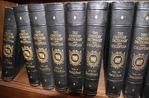 THE CENTURY DICTIONARY AND CYCLOPEDIA, 1906, TEN VOLUMES 