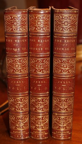 THE REIGN OF GEORGE III BY J. HENEAGE JESSE, 1867, THREE VOLUMES 