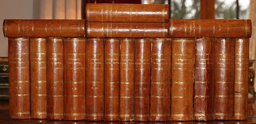 POETISKE SKRIFTER BY ADAM OEHLENSCHLAGER 1857 TO 1872, SEVENTEEN VOLUMES 