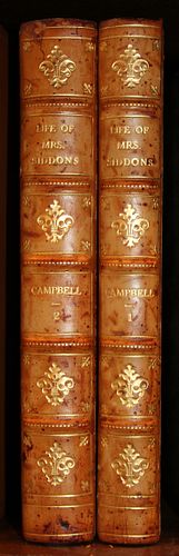 THOMAS CAMPBELL, 1834 TWO BOOKS LIFE OF MRS. SIDDONS 