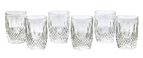 WATERFORD 'COLLEEN' CRYSTAL TUMBLERS, 18 PCS, H 4.5", DIA 3"