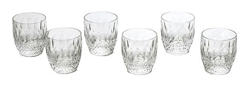 WATERFORD 'COLLEEN' LOW BALL GLASSES, 19 PCS, H 3.5", DIA 3.25" 