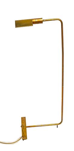 CEDRIC HARTMAN, BRASS FLOOR LAMP, H 35.5" L 13" 