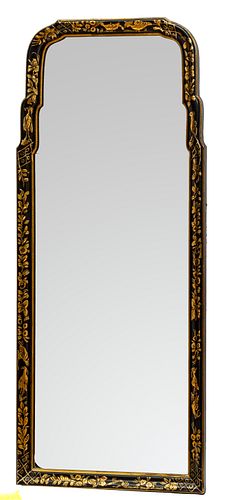 CHINOISERIE STYLE WALL MIRROR H 49" W 20" 
