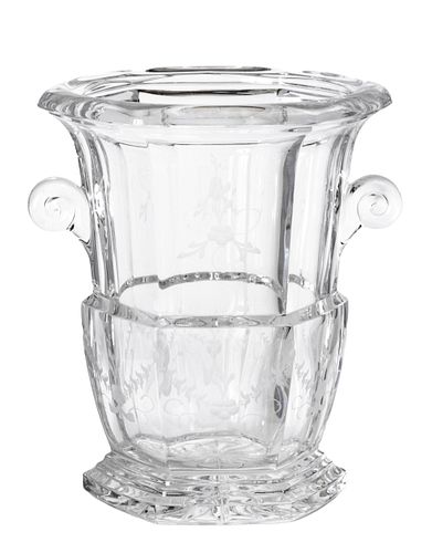 CRYSTAL CLASSIC STYLE CHAMPAGNE BUCKET H 13" W 6" 