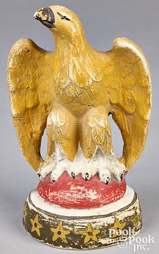 Pennsylvania chalkware eagle, 19th c.