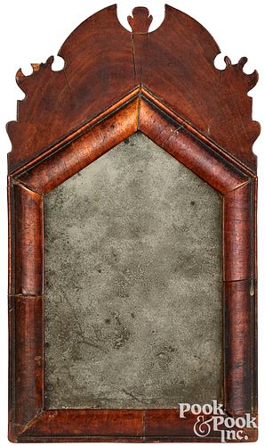 Small Queen Anne mahogany dressing mirror