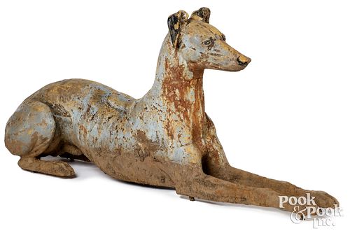 Cast iron whippet, late 19th c.